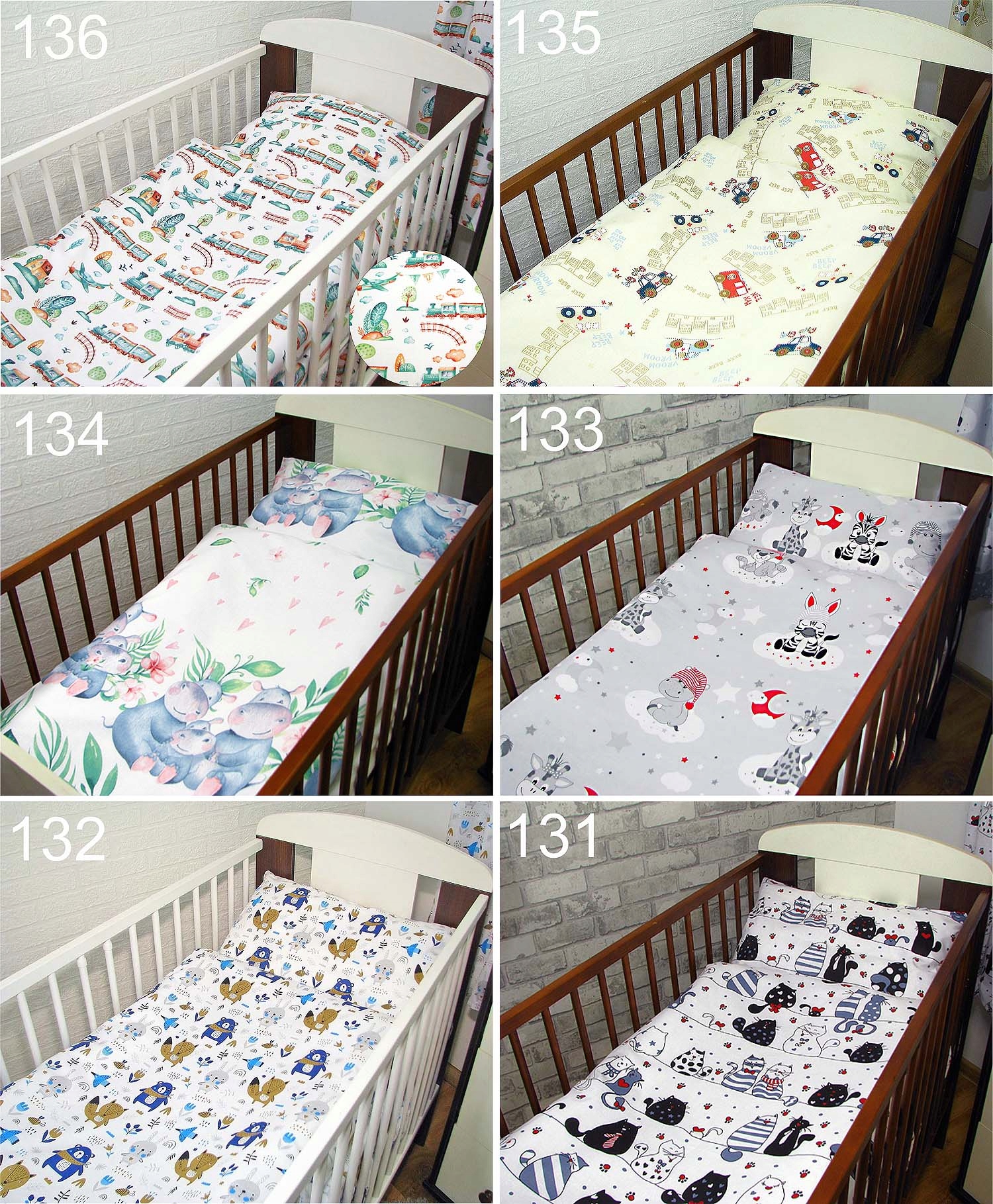 2 el. 70x100, 40x60 Komplet pościeli, poszewki Liczba elementów 2 szt.