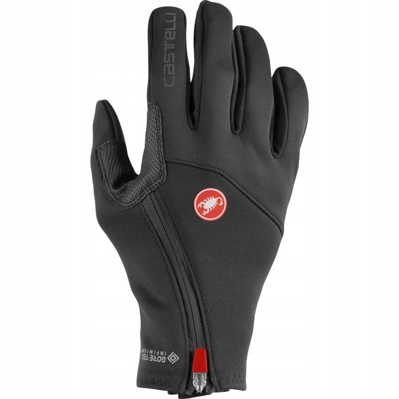 Castelli Rukavice Mortirolo dlouhé světle černá 2XL