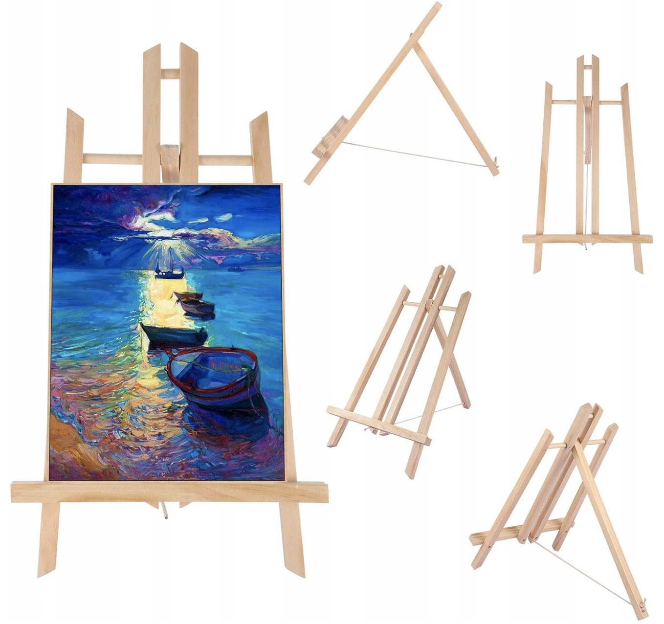 Zestaw Podobrazie, Farby akrylowe, Pędzle, Paletka Malarski do Malowania EAN (GTIN) 5905386374019