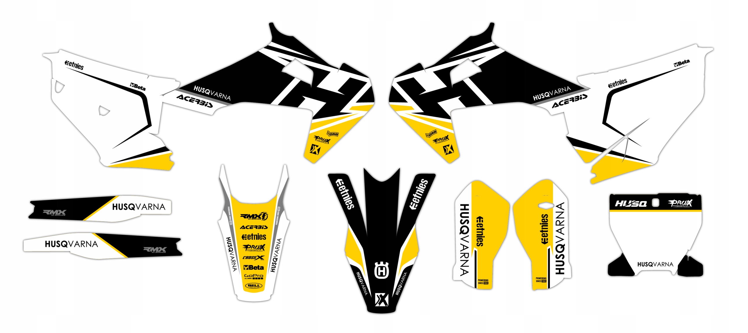 Dýha nálepky na motor Husqvarna Tc Fc 19-22