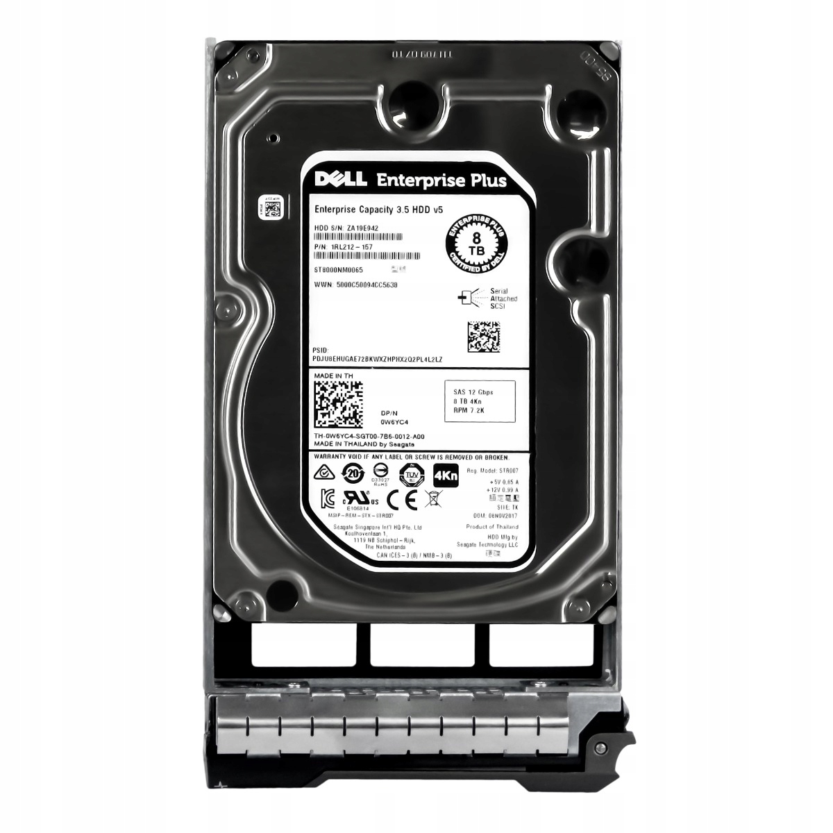 Dell 0W6YC4 8TB 7.2K 128MB SAS-3 3.5'' ST8000NM0065