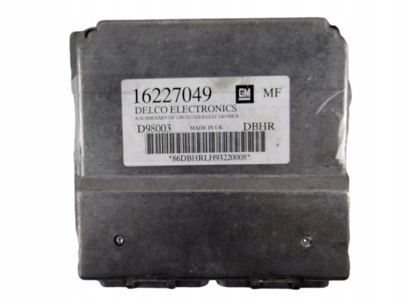 control unit of the engine OPEL ASTRA G 16227049