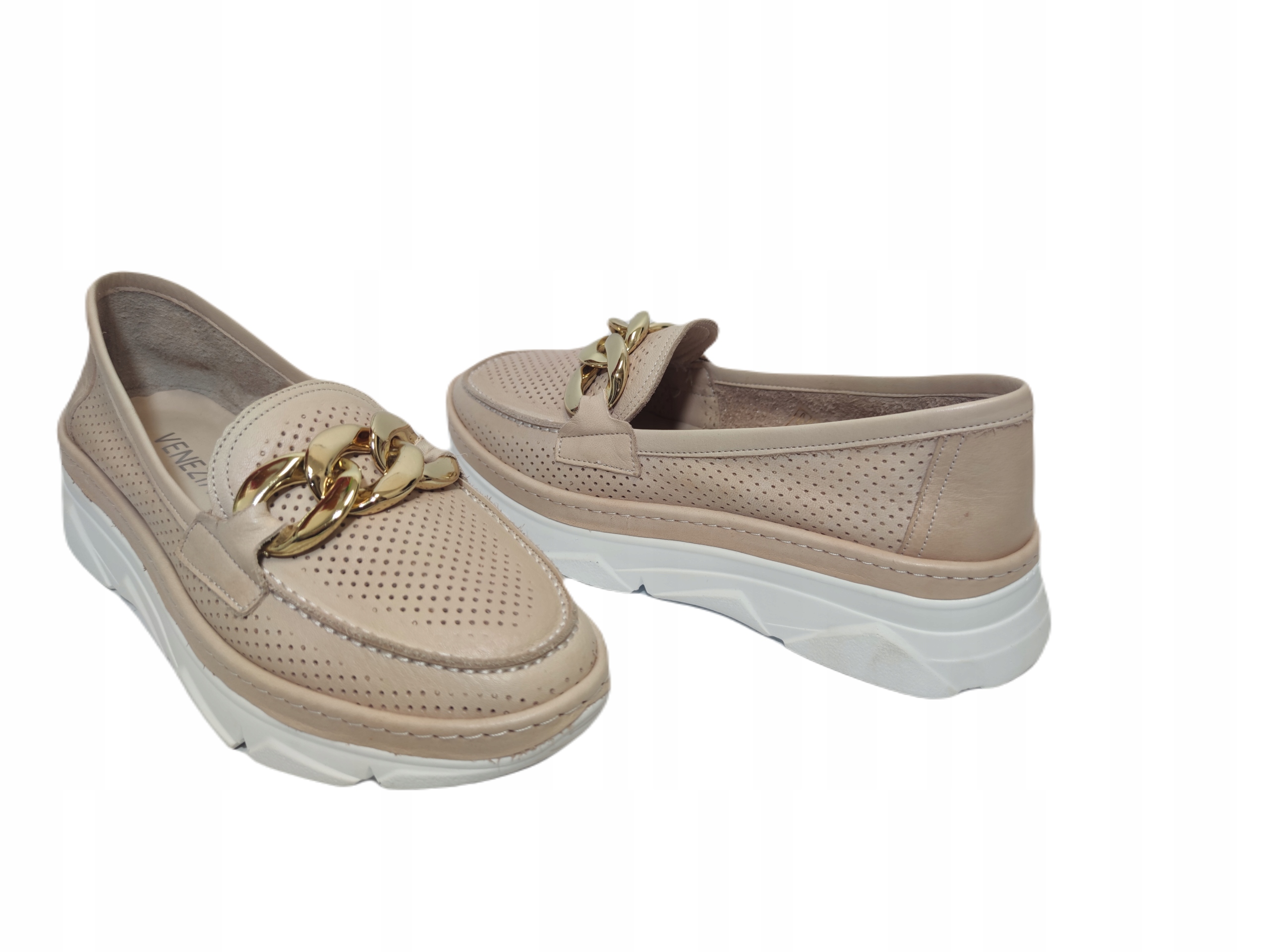 komfort mokasíny Venezia 0066100 Řetěz růžový r39