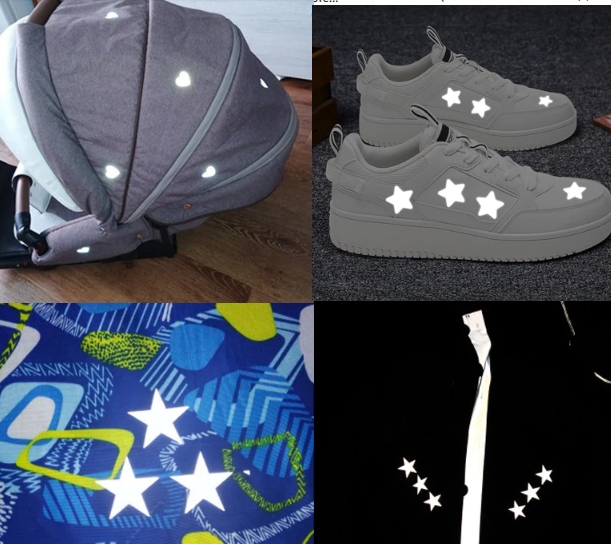 MAŁE APLIKACJE TERMO NAKLEJKA odblaskowa NAPRASOWANKA 16 x łapka Marka inna