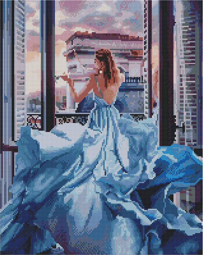 Diamantová mozaika na křoví 40x50 Ipicasso