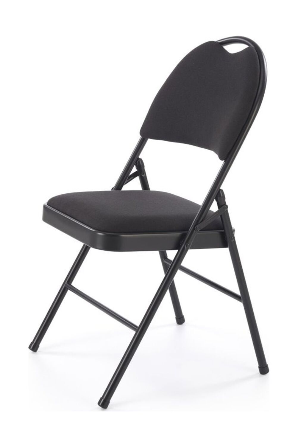Halmar K566 krzesło składane konferencyjne cateringowe tapicerowane czarny