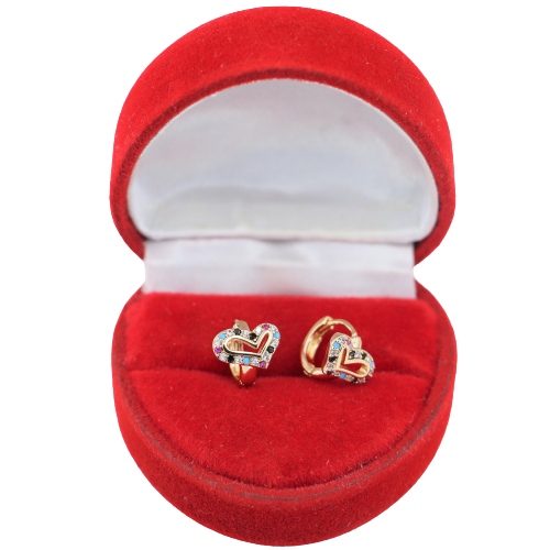 Złote KOLCZYKI ze stali chirurgicznej 316L K328