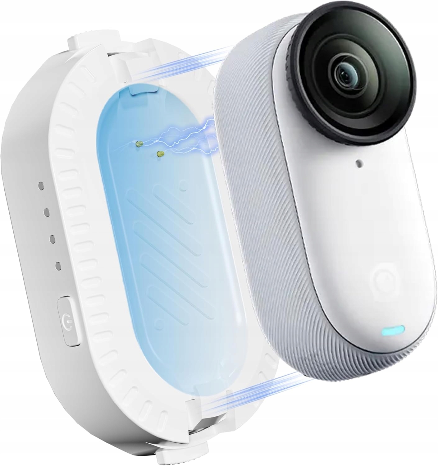 Zestaw Akumulatorów do Insta360 Go 3S Szybka Ładowarka z Magnetyczną Bazą Montażową