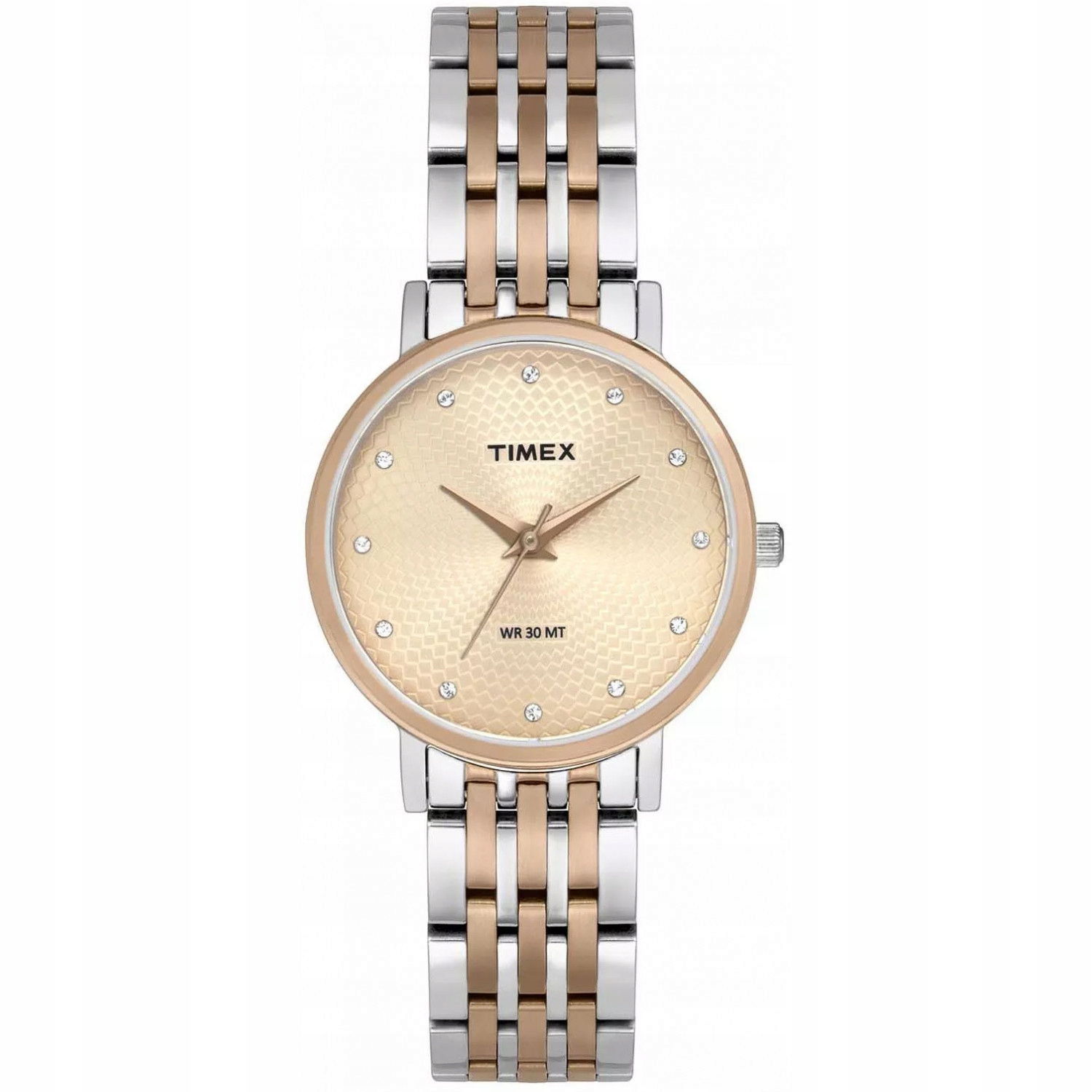 Dámské hodinky Timex TW2T38700 Zirkony stříbrné