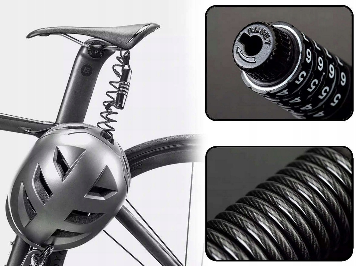 ZAPIĘCIE ROWEROWE BLOKADA LINKA NA KOD ZAMEK ROWER ZABEZPIECZENIE ROWEROWE Rodzaj linka