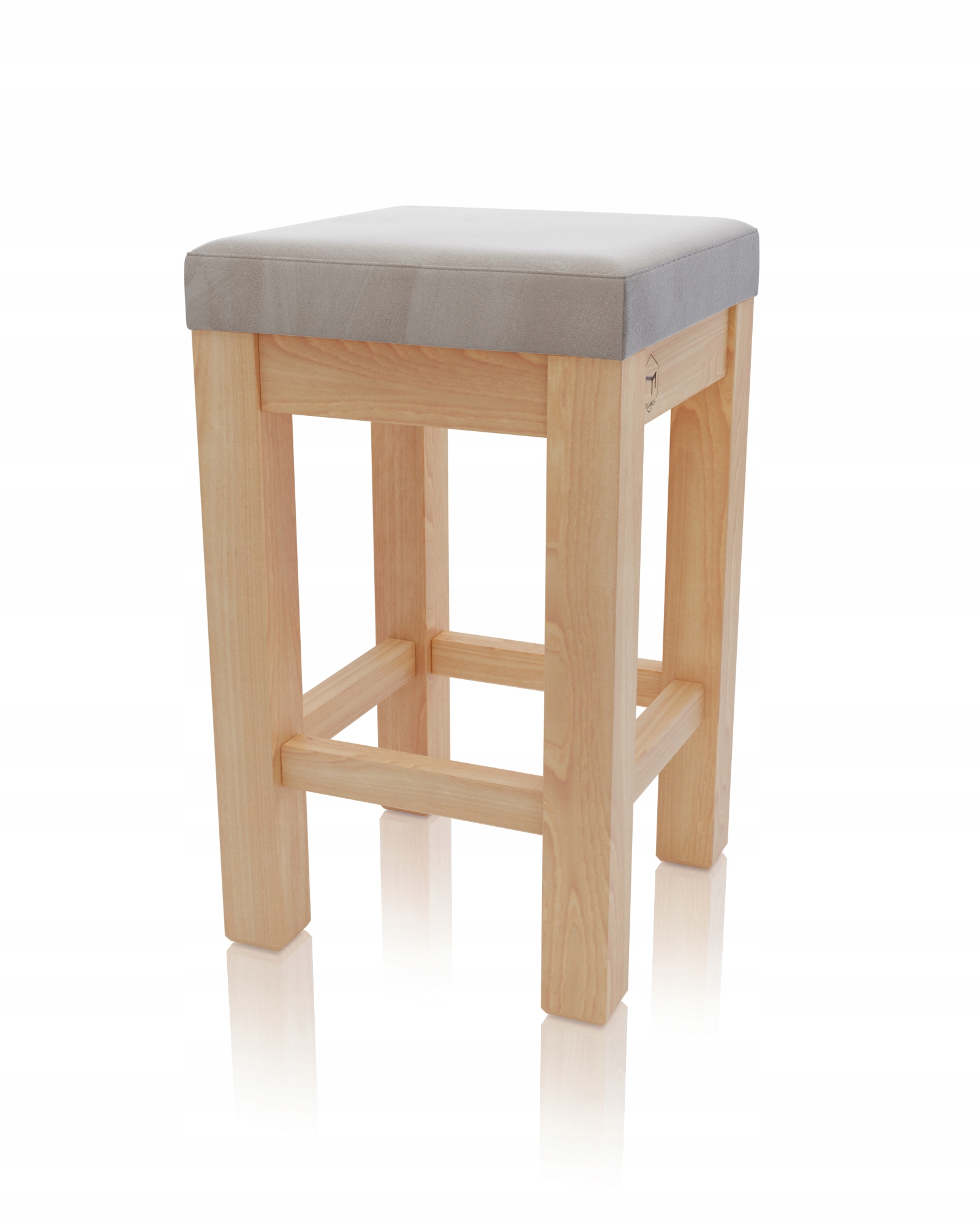 Taboret z poprzeczkami stołek Stelmach Ergo P tapicerowany buk RÓŻNE KOLORY