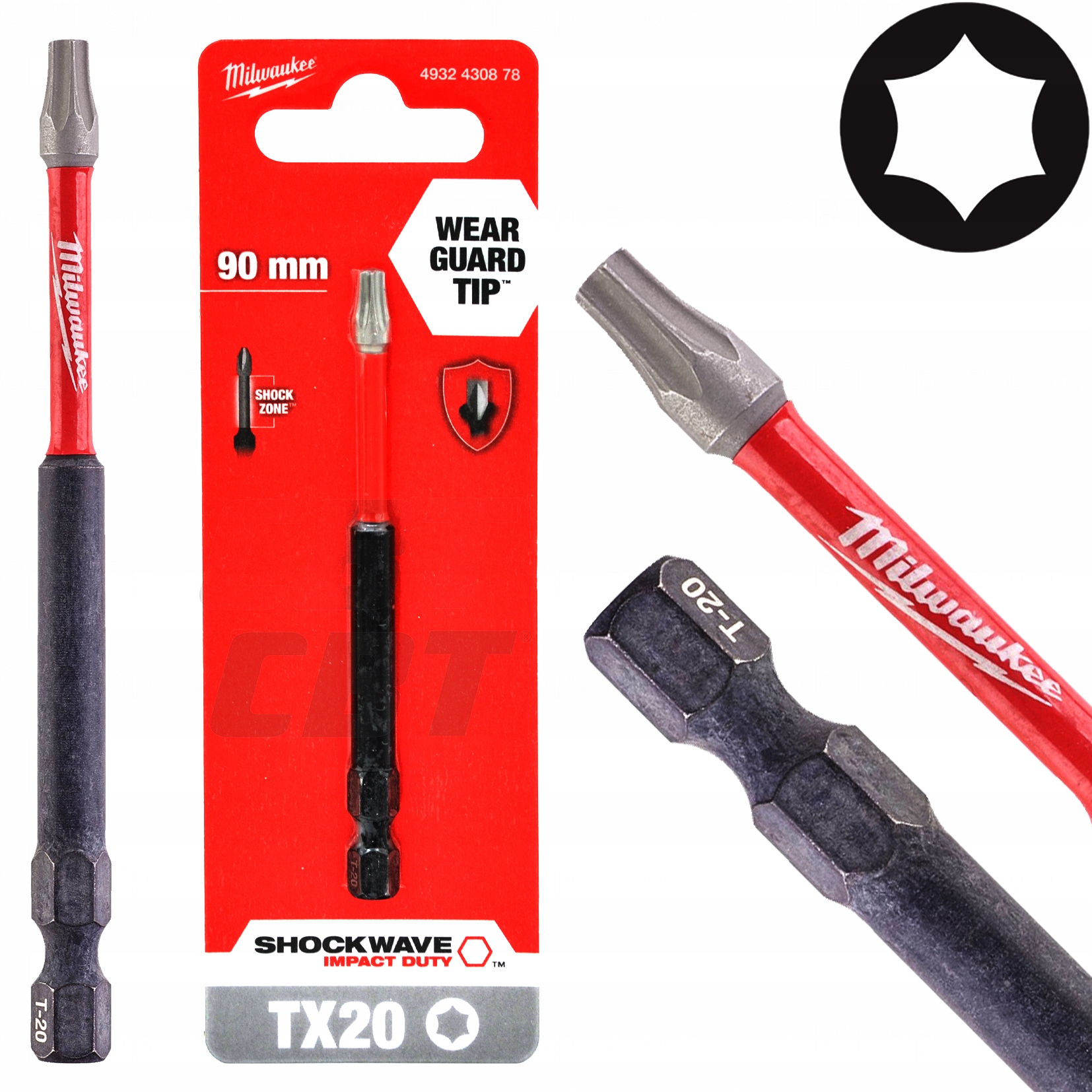 

Bit Shockwave TX20 90 MM Milwaukee 1 Szt