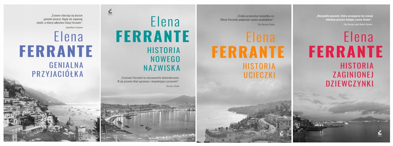 Genialna przyjaciółka pakiet 4 książki Ferrante
