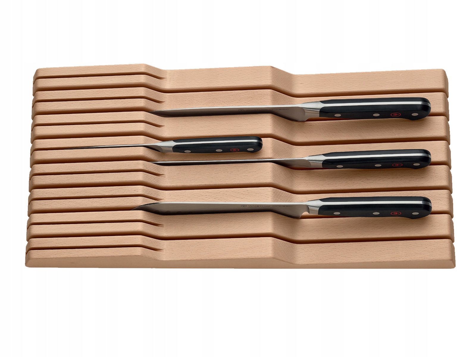 Organizér na nože, so 4 nožmi