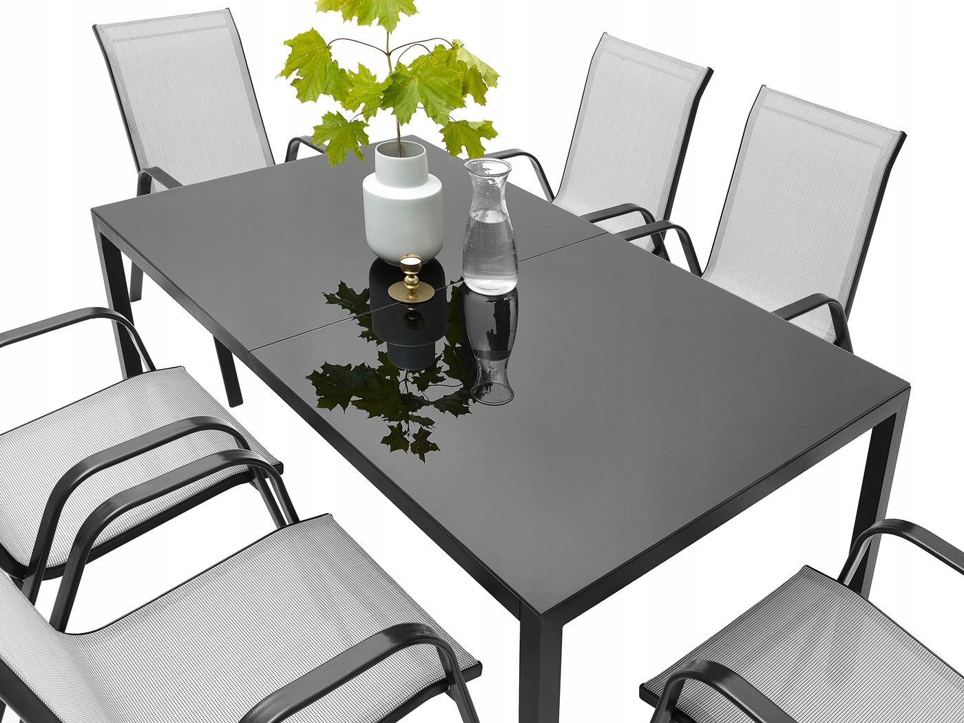 MEBLE OGRODOWE ZESTAW STÓŁ 6+1 NA TARAS BALKON