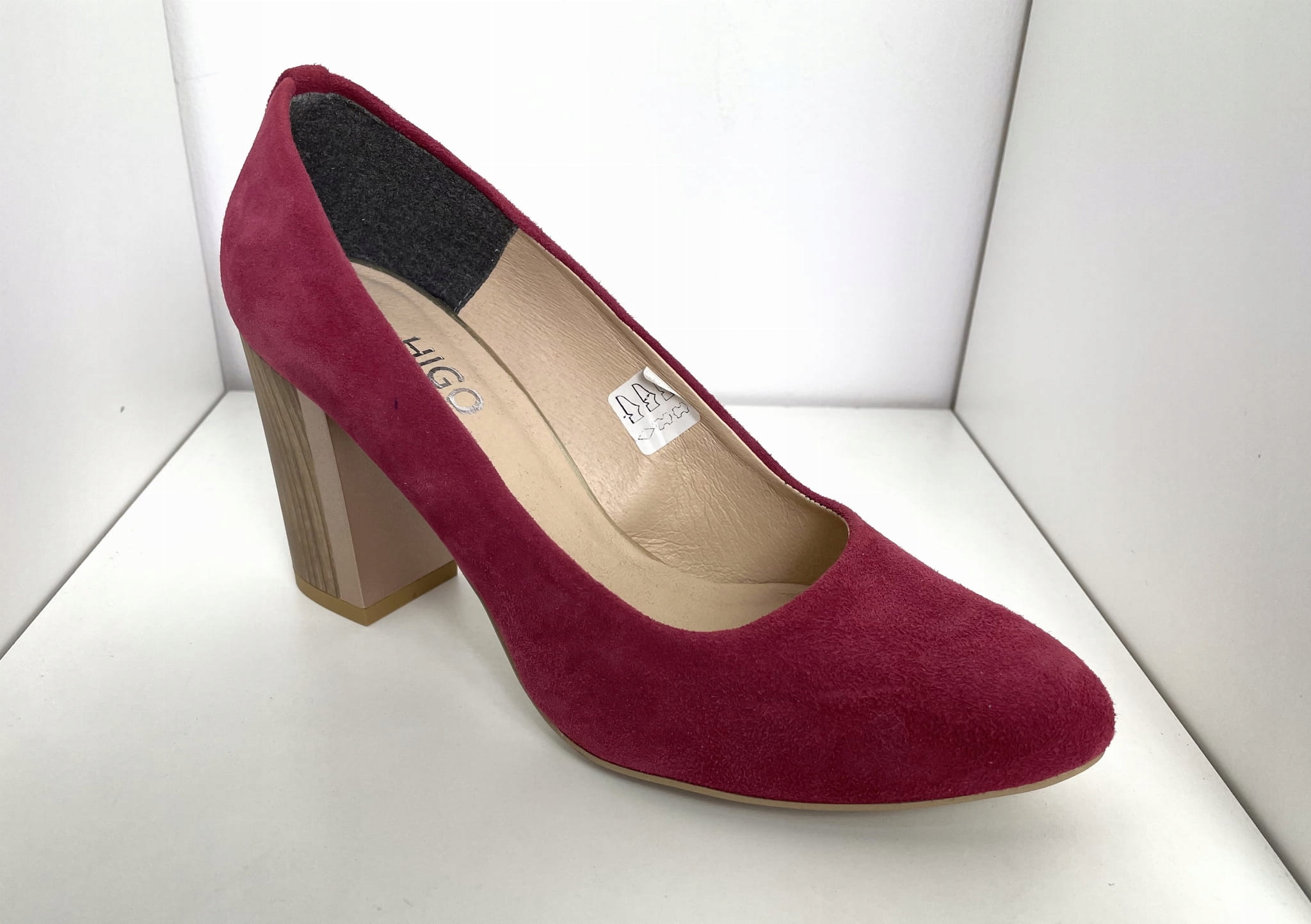 Dámské lodičky Higo kůže 1966 Fuchsia Semiš 37