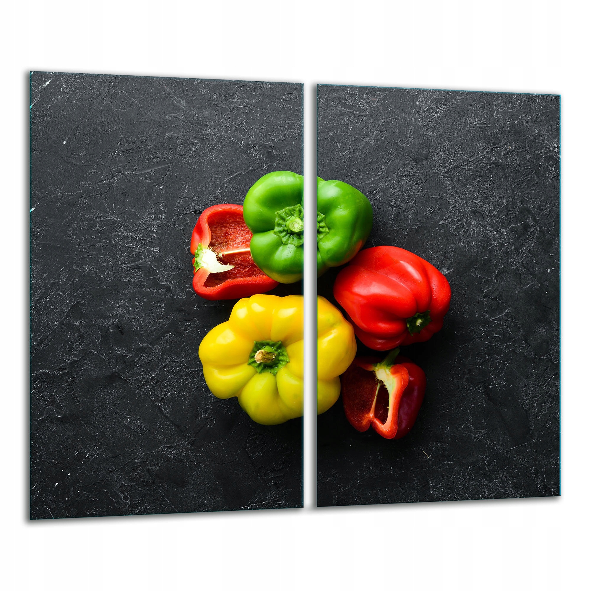 7v1 Skleněná Krájecí Deska 2x 30x52 Paprika