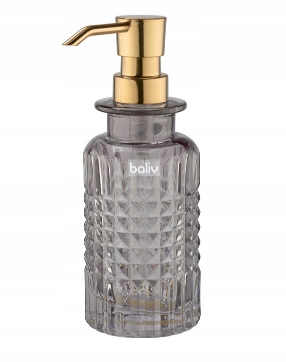 DOZOWNIK DO MYDŁA 250ml SZARY SZKLANY BALIV