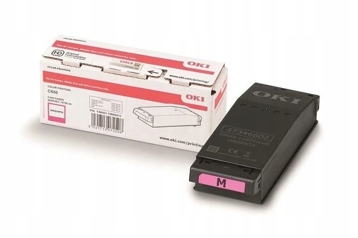Originálny toner Magenta Oki C650 (09006128)
