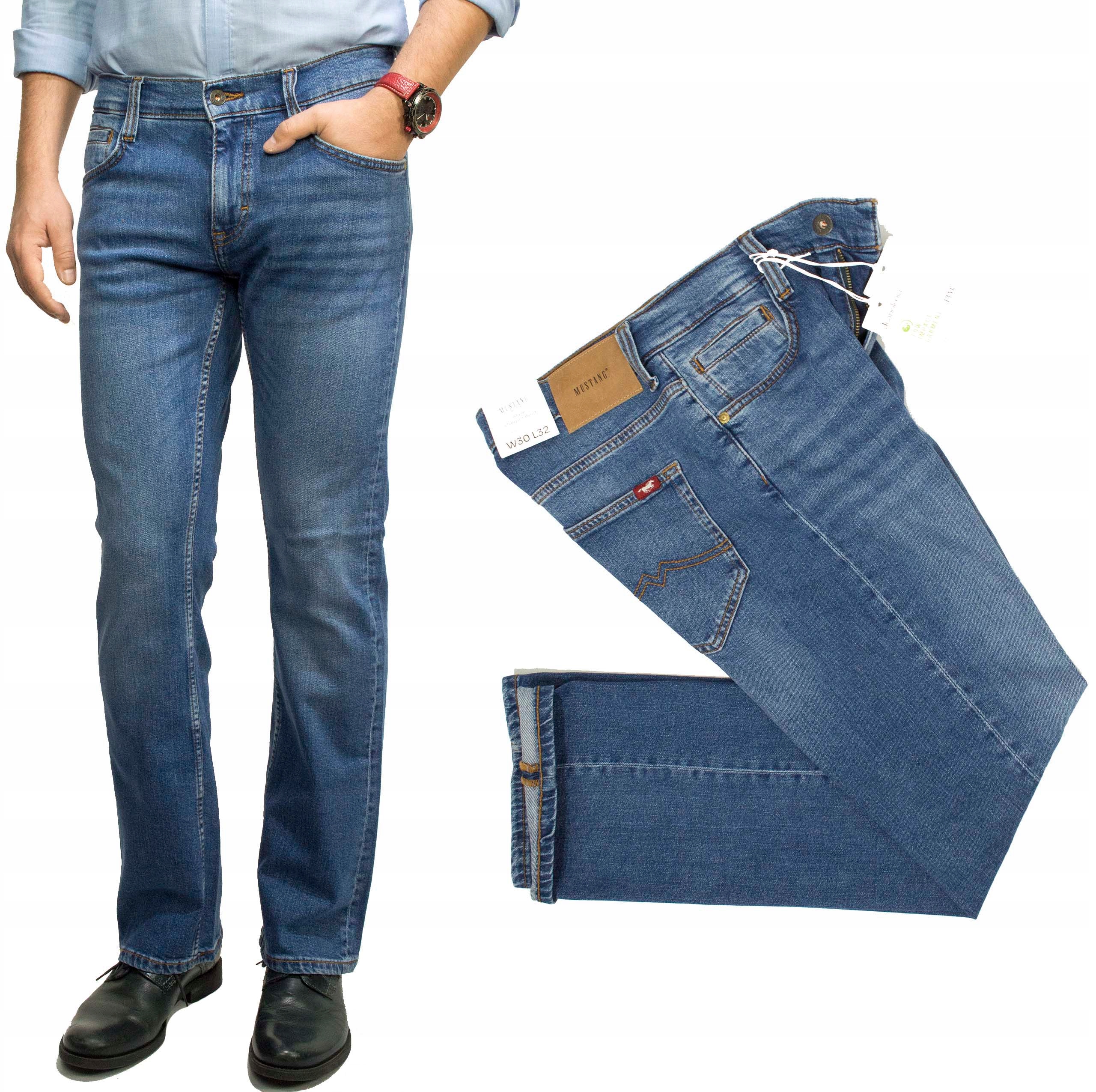 Mustang Oregon Boot Stone 502 pánské džíny rozšířené W35 L32