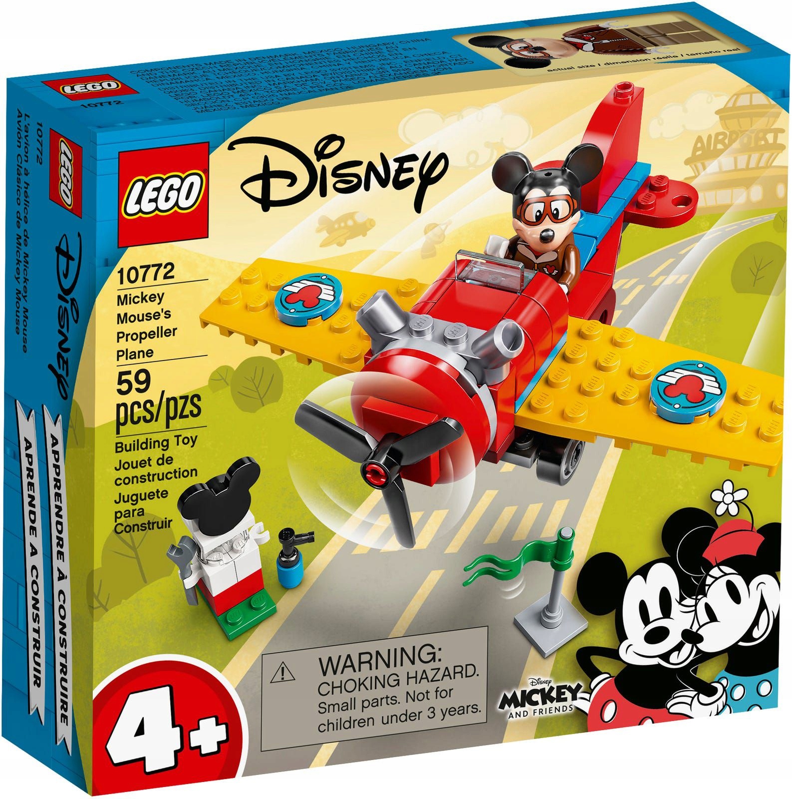 LEGO 10772 Disney Samolot śmigłowy Myszki Miki 4+