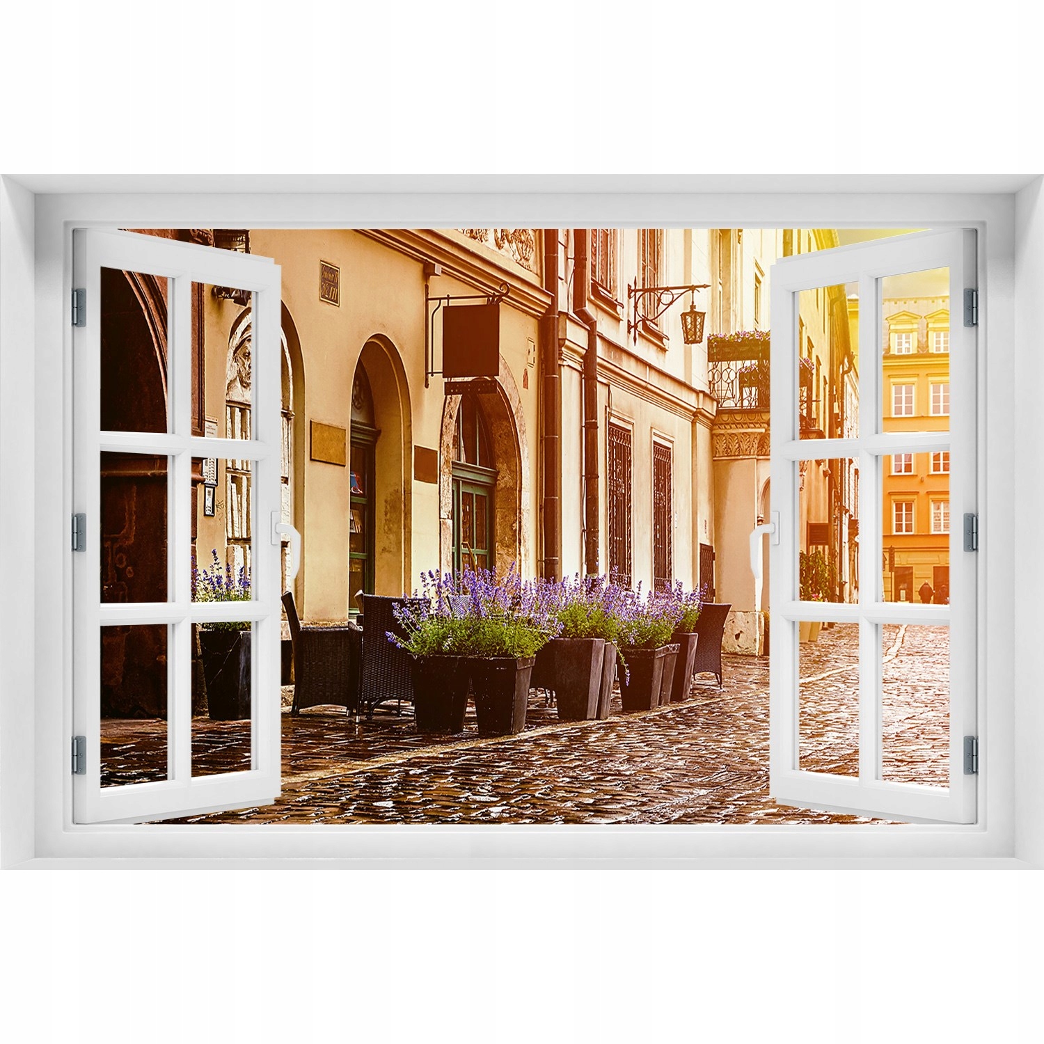 

Naklejka na ścianę 3D Okno Kraków Polska 150x100