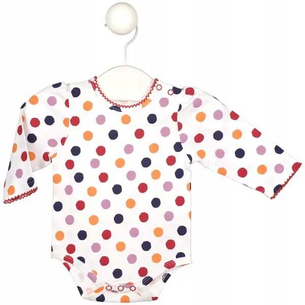 

Piccolo Tesoro: body w grochy 80 cm 12m