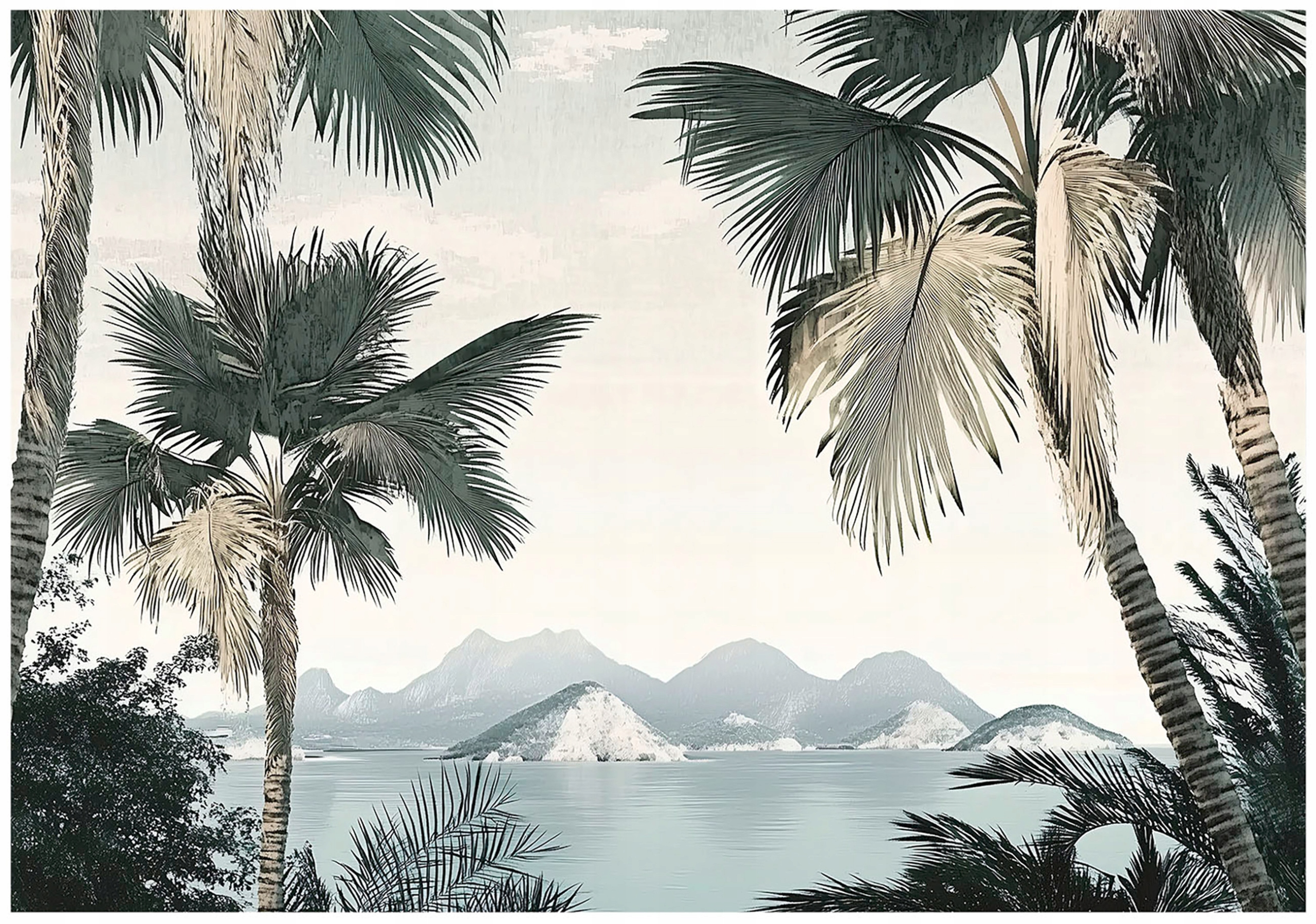 Tapeta Džungle Příroda Palmy Hory Fototapeta Na Zeď 200x140