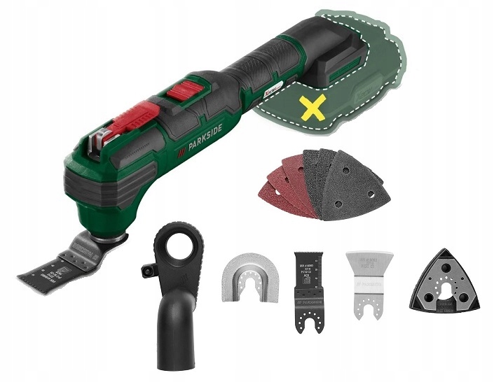 Urządzenie Narzędzie akumulatorowe wielofunkcyjne 20V Pamfw 20-Li Parkside