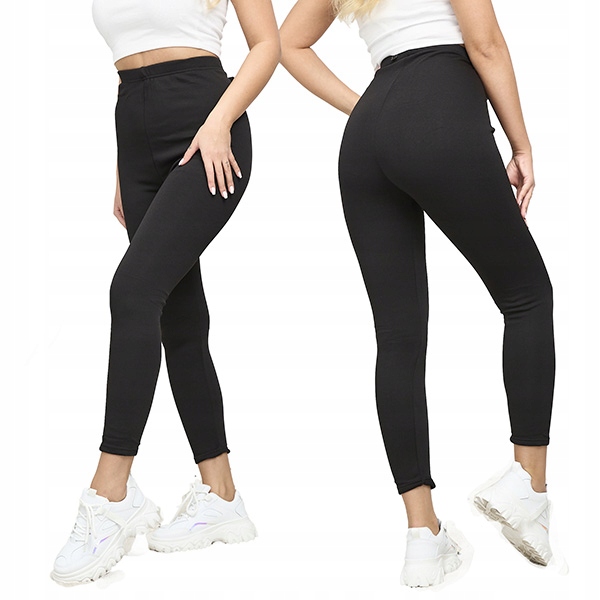 

9609 Czarne Ocieplane Legginsy 3XL/4XL