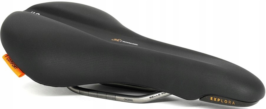 Cyklistické sedlo Selleroyal Explora Athletic 45°, gelové, 379 g