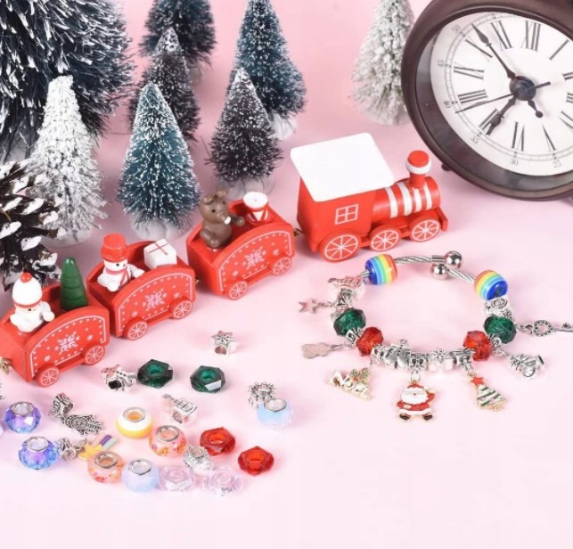 ZESTAW KORALIKÓW DO ROBIENIA BRANSOLETEK do tworzenia bransoletka KOLOROWE Waga produktu z opakowaniem jednostkowym 0.3 kg