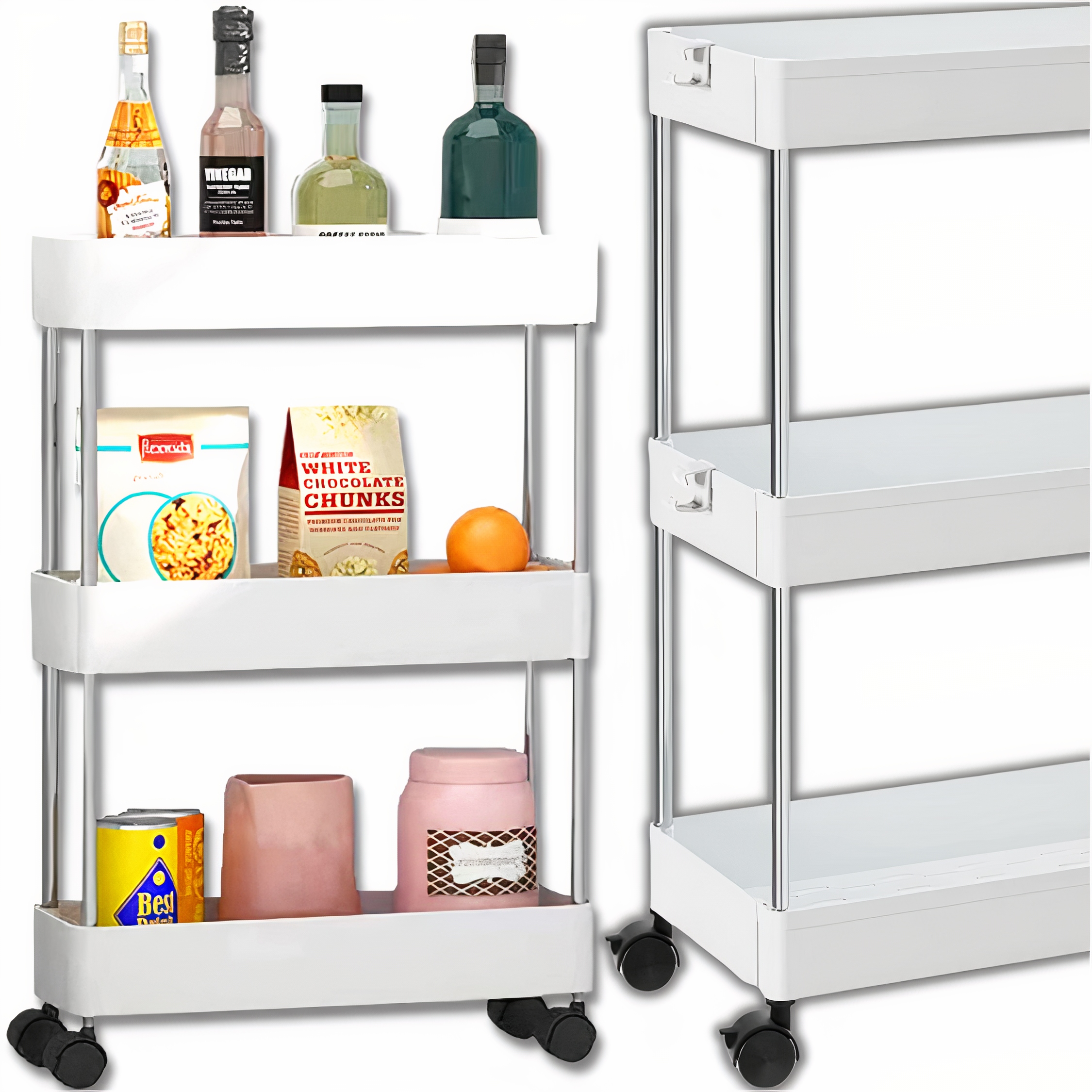 

Mobilna Szafka Regał Na Kółkach Półka Kuchenna