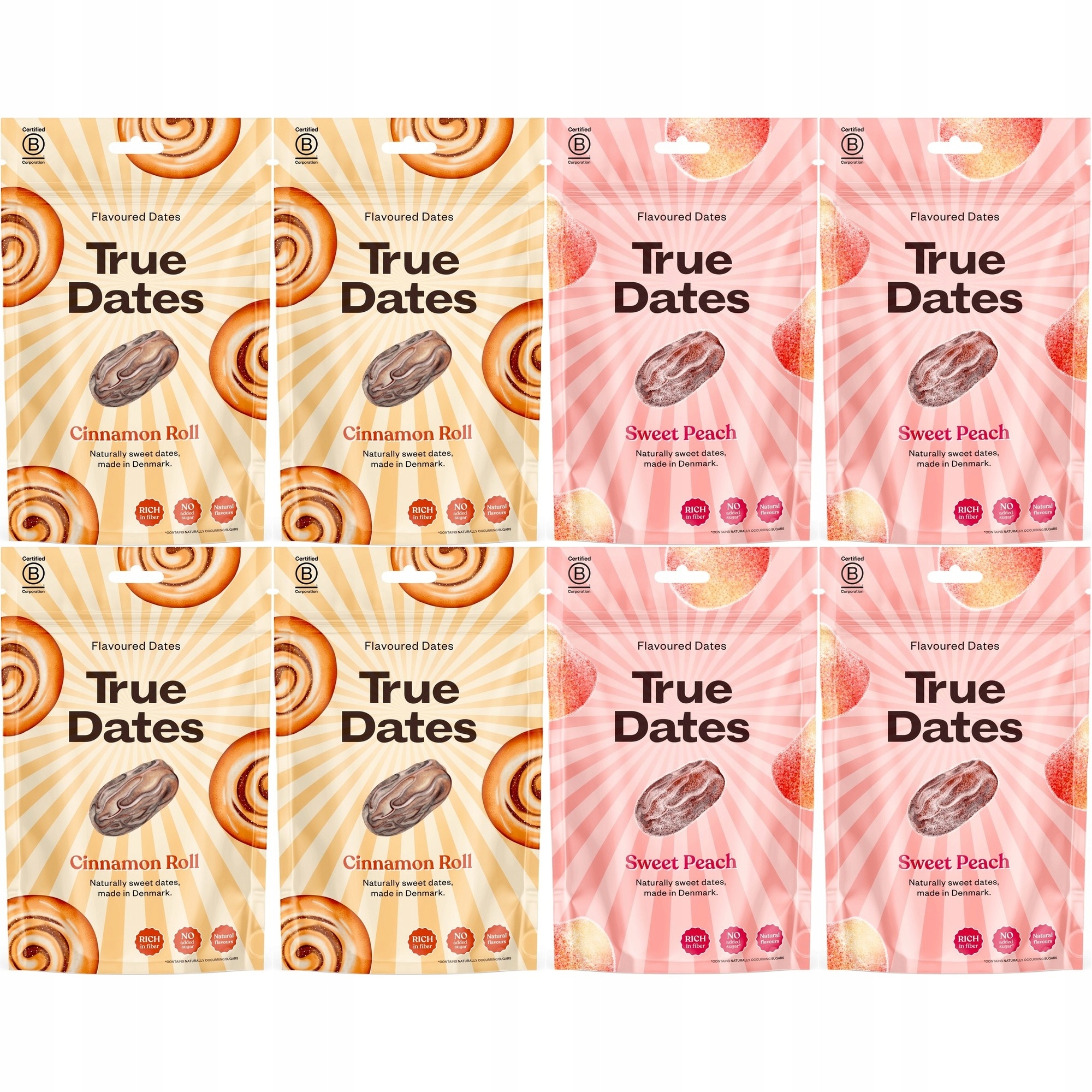 Zestaw słodkich daktyli True Dates MIX smaków 8 szt.