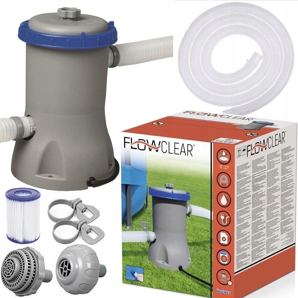 Mocna Pompa Filtr Do Basenu 2006 l/h Bestway 58383