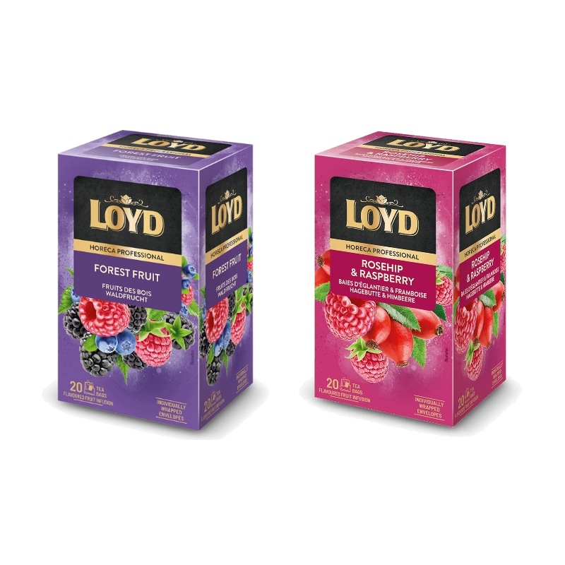 Loyd Rosehip Raspberry Forest Fruit Ovocný Čaj 2x20 sáčků