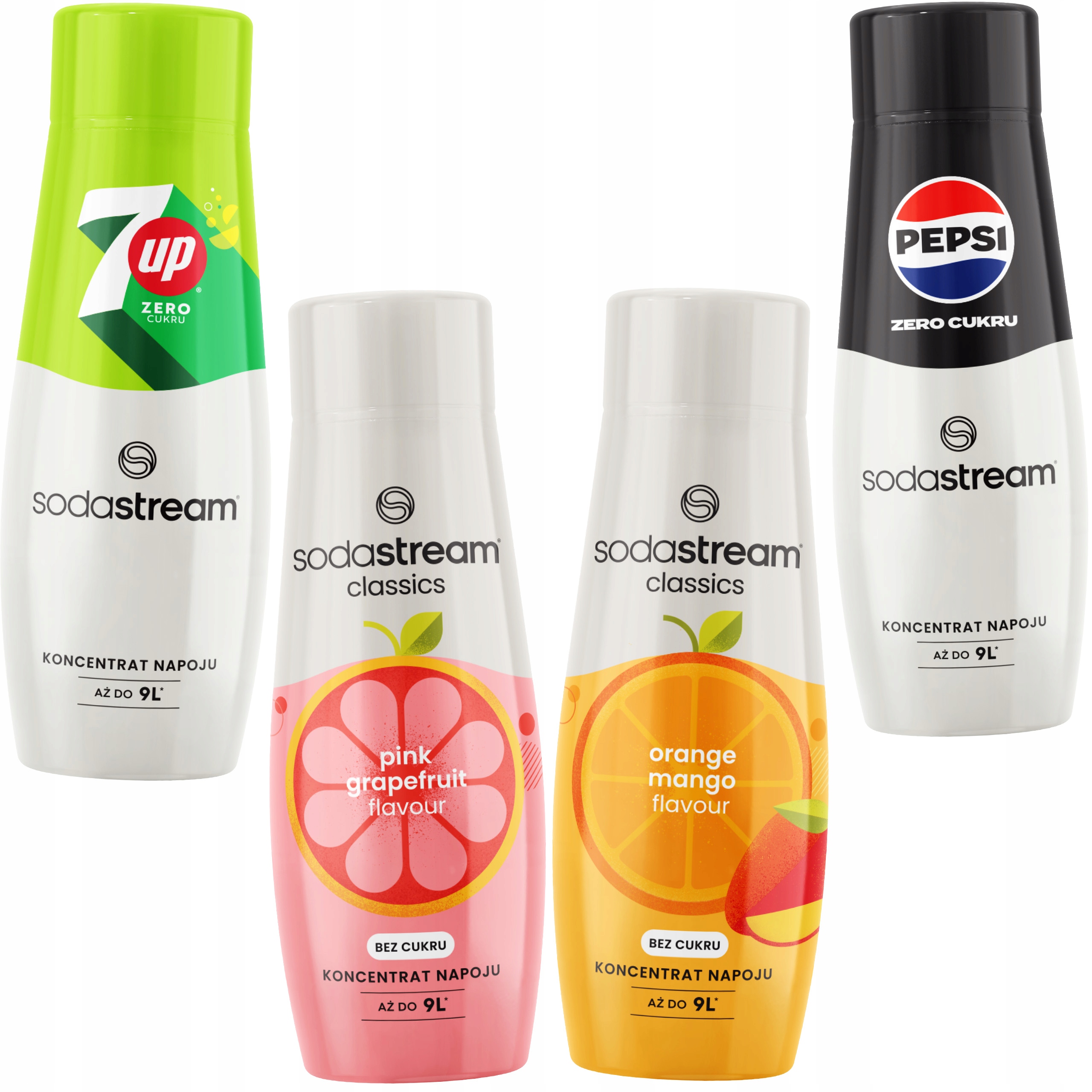 Levně SodaStream sirupy pro perlivou vodu, 4 různé příchutě