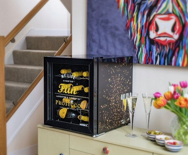 LODÓWKA CHŁODZIARKA HUSKY FUN PROSECCO 46L DO WINA NAPOJÓW Kod producenta Husky Fun Prosecco46