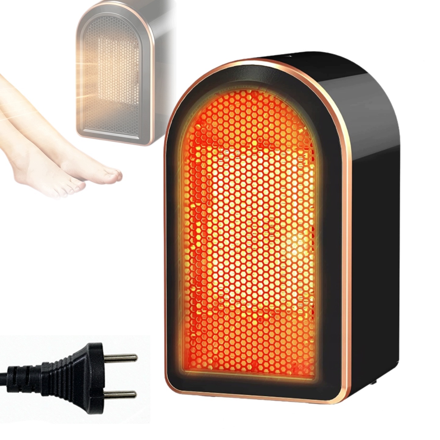 Termoventilátor Tiché Topení S Ochranou, Malý Elektrický Ohřívač