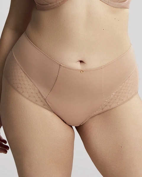 Bliss kalhotky s vysokým pasem béžové Sculptresse 4XL