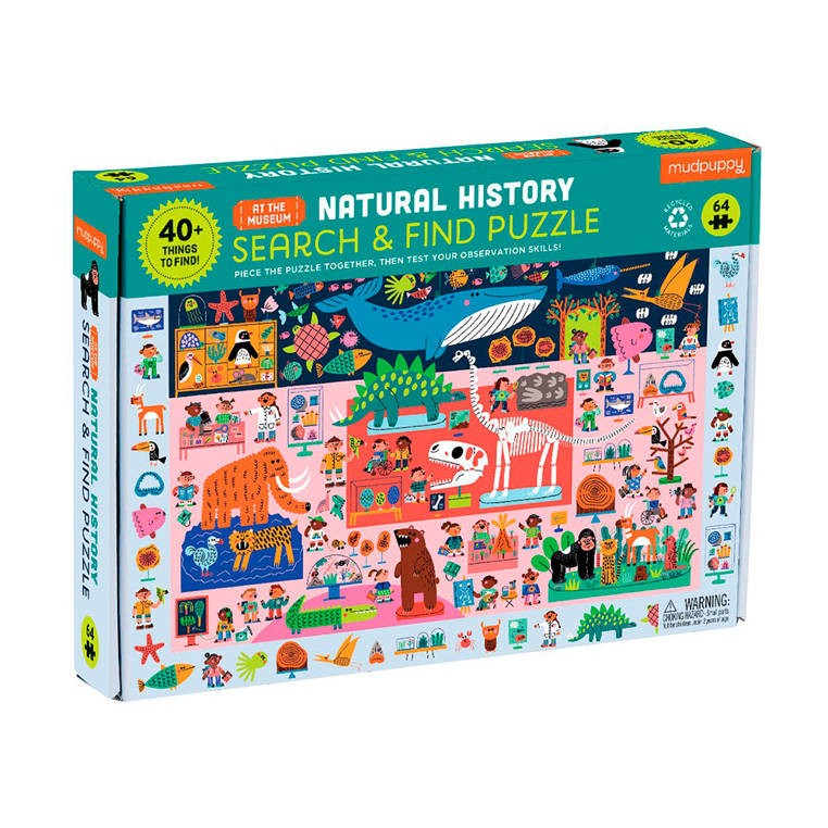 

Puzzle obserwacyjne Muzeum Historia Natury 64 el.