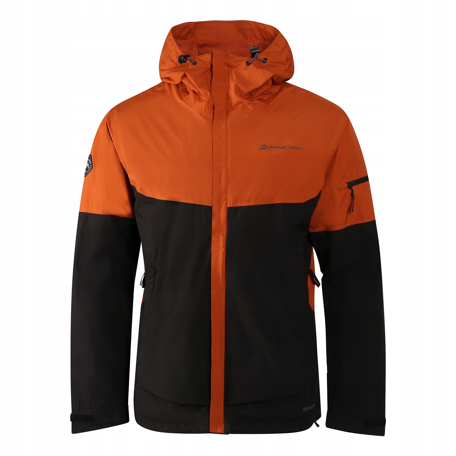 Alpine Pro Kurtka męska turystyczna wodoodporna 10000 Norem pomarańcz r.3XL