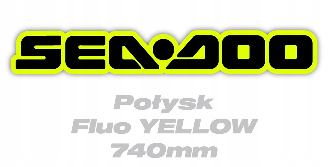 Samolepky Sea-Doo 74 cm Fluo
