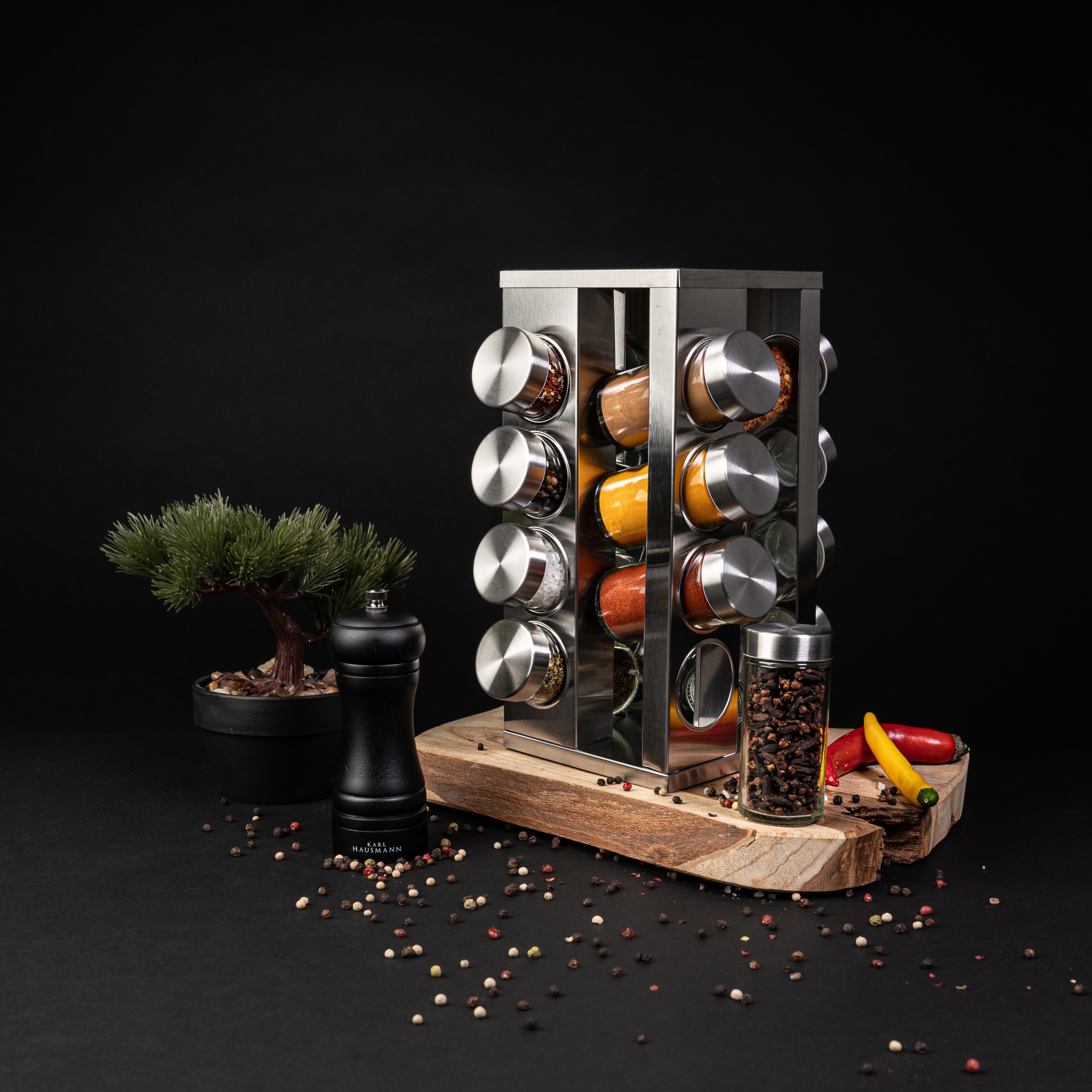 MŁYNEK do PIEPRZU SOLI MŁYNEK RĘCZNY DREWNO KAUCZKOWE 13 cm Kod producenta 5905155007919