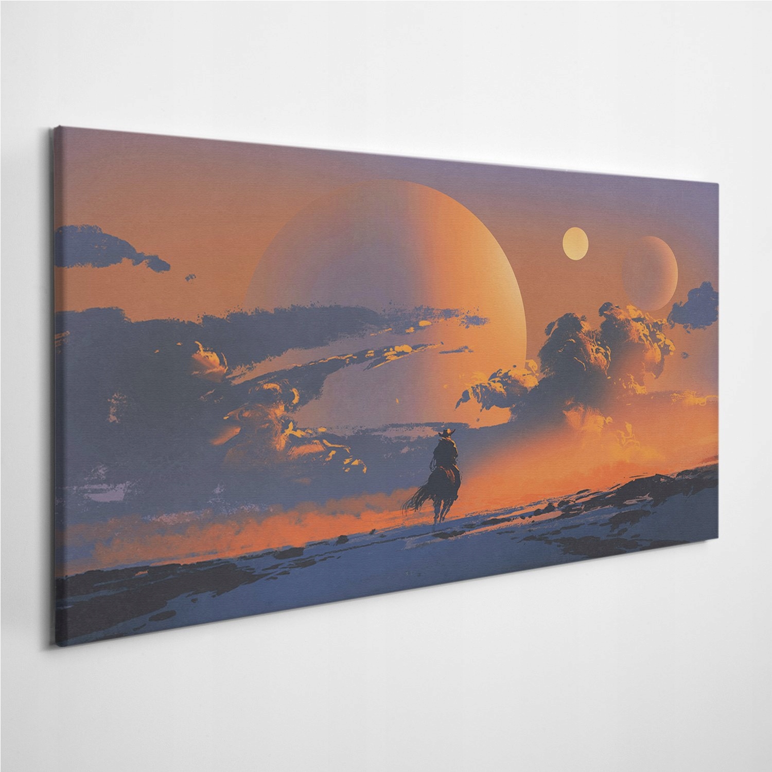 

Foto-obraz na płótnie Kowboj Koń Western 120x60 cm