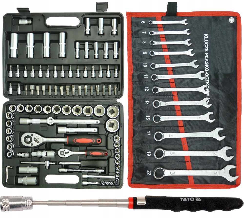 

Zestaw Klucze Nasadowych Nasadowe 108+ 6-22 + Yato