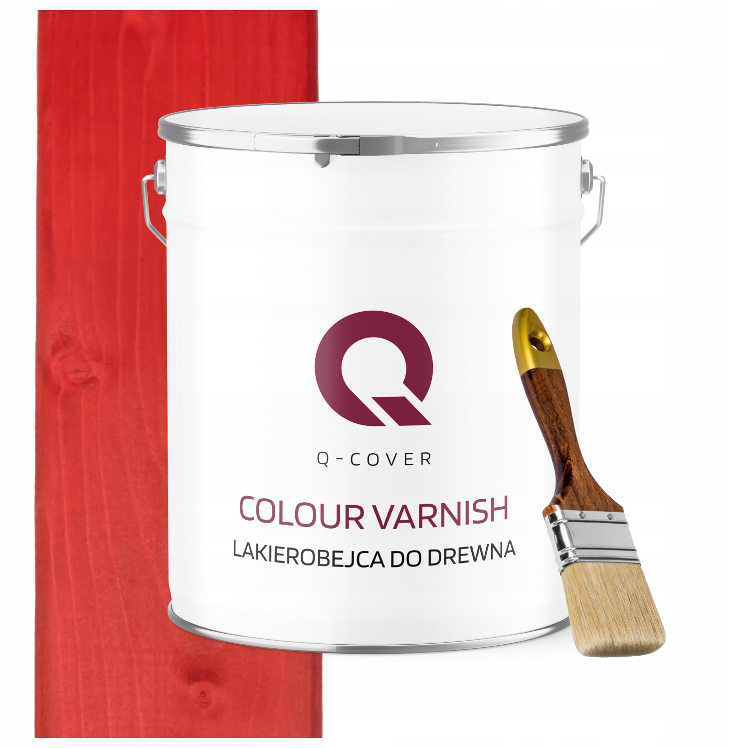 Lakovník Na Dřevěné Prvky Výkonný 3V1 Červený Satén 5L+BONUS
