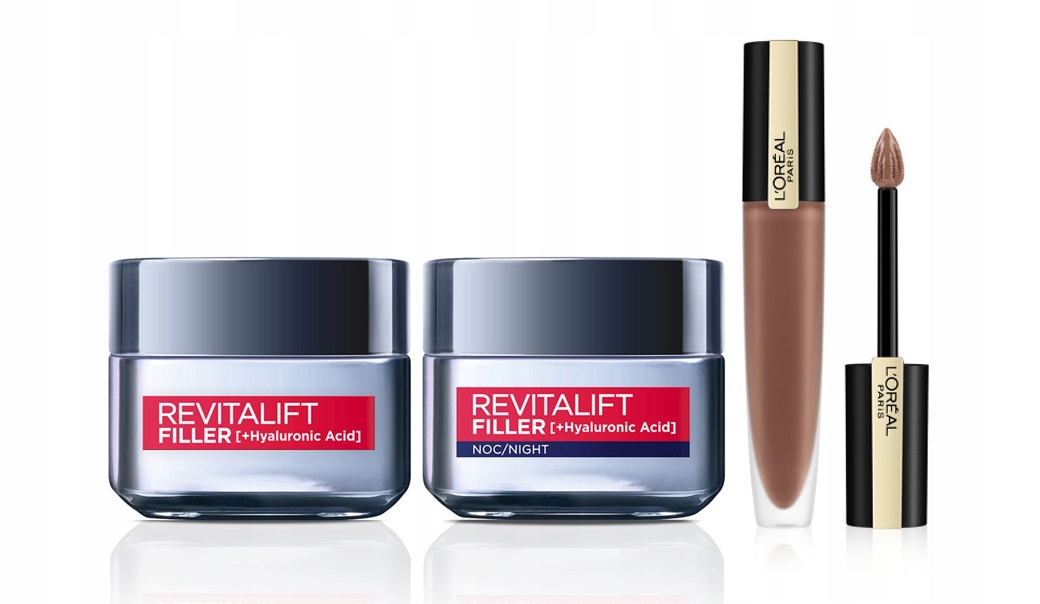 

Zestaw Loreal Revitalift Filler krem dzień