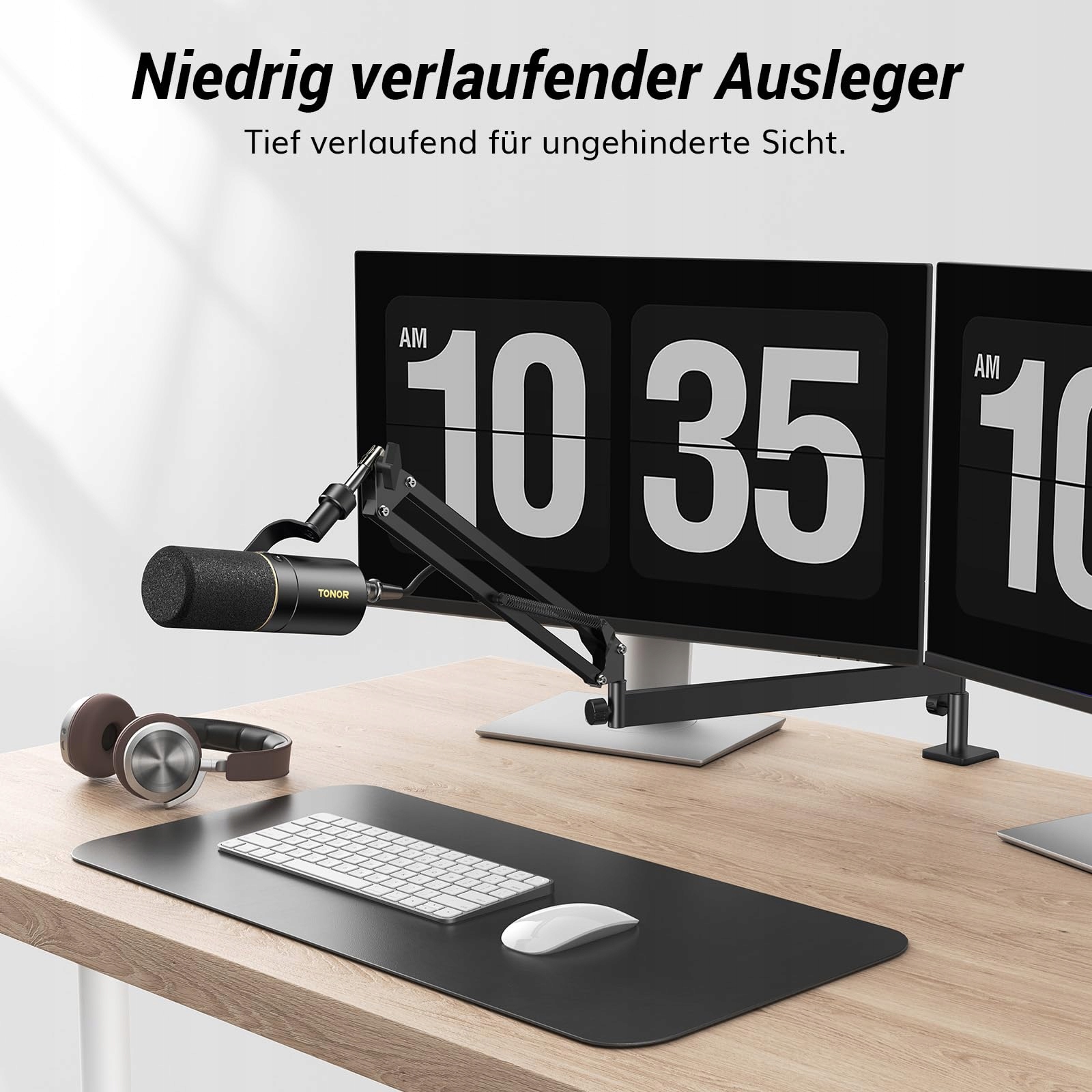 TONOR Niski Profil Mikrofonowy Boom Arm Do Gier Podcastów HyperX Blue Yeti — miniatura 2