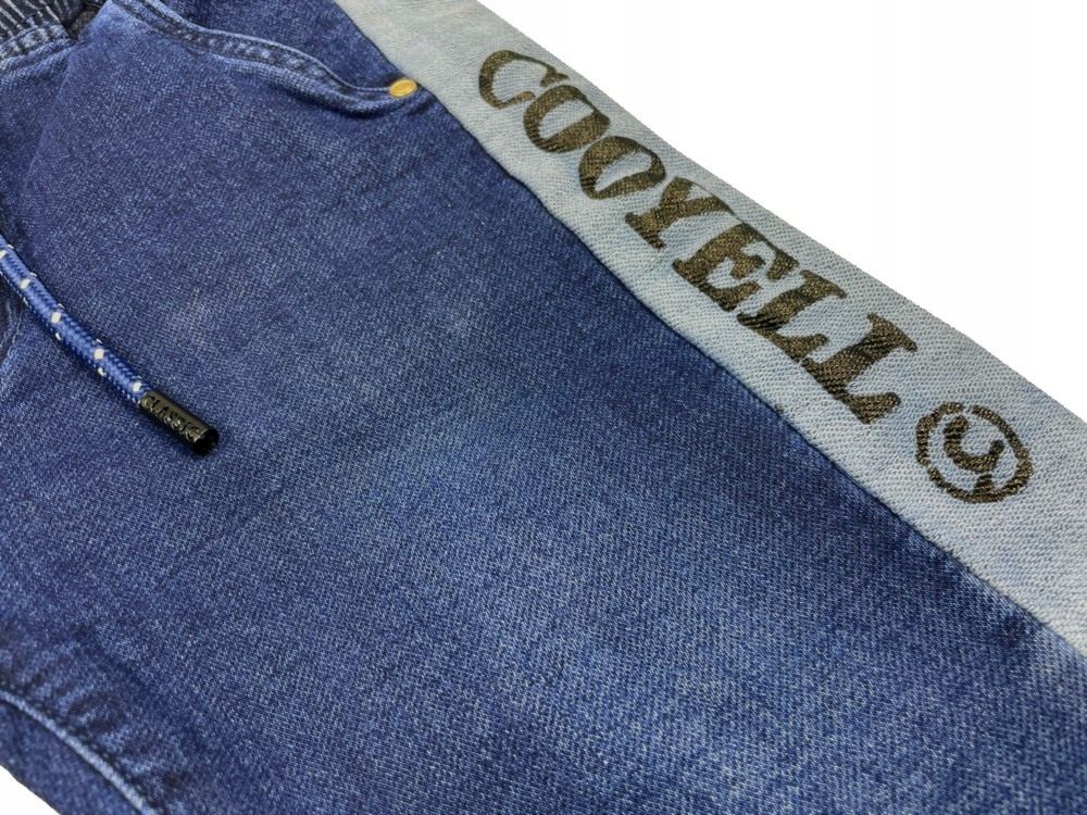 SPODNIE joggery COYOTE r 146 cm elastic Kolor niebieski